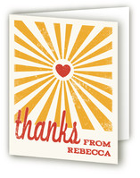 Heart Rays Thank You Cards
