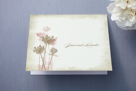 Rustic Queen Anne Thank You Cards