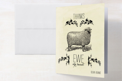 Ewe are Sweet Thank You Cards