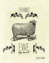 Ewe are Sweet Thank You Cards