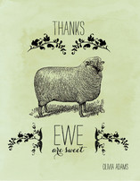 Ewe are Sweet Thank You Cards