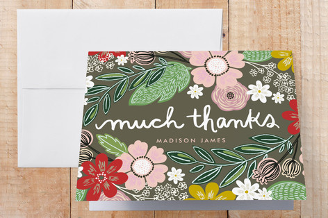 Woodland Thanks Thank You Cards