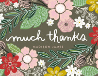 Woodland Thanks Thank You Cards