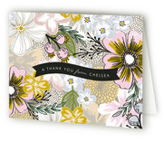 Flower Sketch Thank You Cards