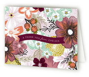 Flower Sketch Thank You Cards