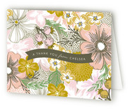 Flower Sketch Thank You Cards