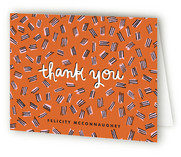 Hatch Mark Pattern Thank You Cards