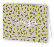 Hatch Mark Pattern Thank You Cards