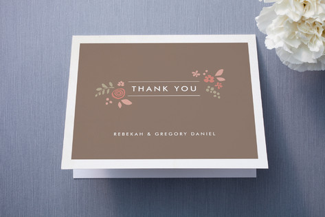 Pink Blossoms Thank You Cards