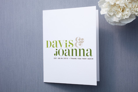 Love Lettered Thank You Cards
