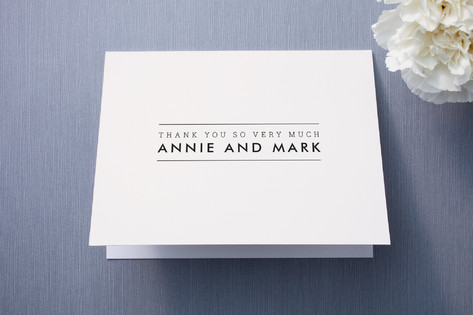 The Square Types Thank You Cards