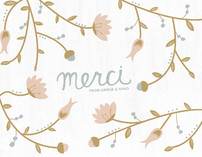 Beaucoup de Fleurs Thank You Cards
