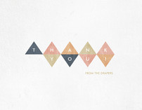 Modern Geometry Thank You Cards
