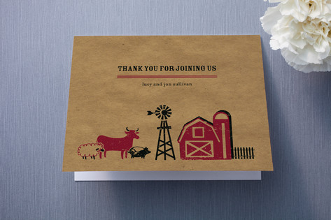 Farm Country Thank You Cards