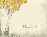 Fall Tranquility Thank You Cards
