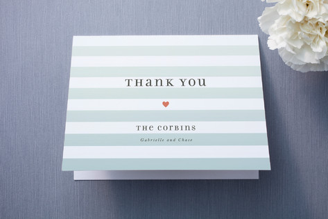 Ombre Stripes Thank You Cards