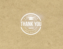 Simple Graduate Thank You Cards
