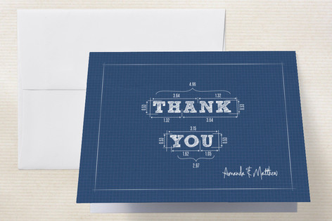 Blueprint Thank You Cards