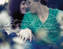 Sweet Swirl Thank You Cards