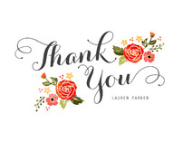 Bouquet Thank You Cards