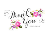 Bouquet Thank You Cards