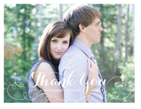 Cursive Line Thank You Cards