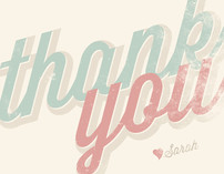 Scripted Thank You Cards