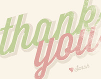 Scripted Thank You Cards