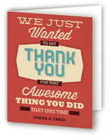 Thanks for the Thing Thank You Cards