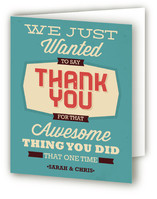 Thanks for the Thing Thank You Cards