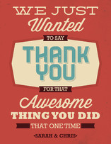 Thanks for the Thing Thank You Cards