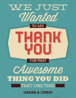 Thanks for the Thing Thank You Cards