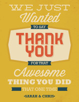 Thanks for the Thing Thank You Cards