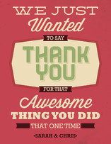 Thanks for the Thing Thank You Cards