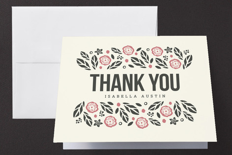 Bold Botanicals Thank You Cards