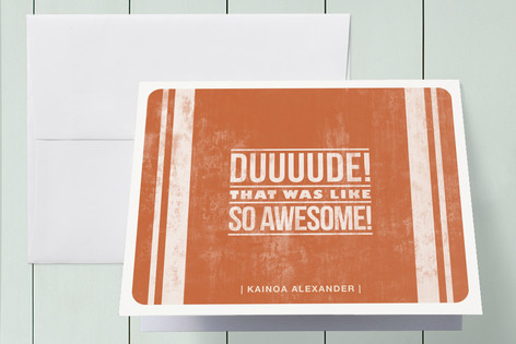 Duuude! Thank You Cards