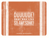 Duuude! Thank You Cards
