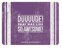 Duuude! Thank You Cards