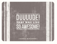 Duuude! Thank You Cards
