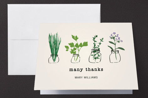 Thank You Herbs Thank You Cards