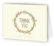 Wreath of Thanks Thank You Cards