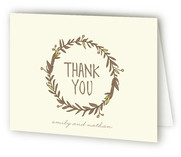 Wreath of Thanks Thank You Cards