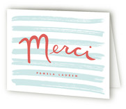French Stripes Thank You Cards