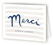 French Stripes Thank You Cards