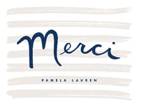 French Stripes Thank You Cards