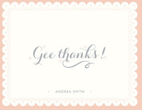 Gee Thanks Thank You Cards