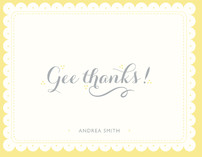 Gee Thanks Thank You Cards