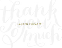 Chic Grafitti Thank You Cards