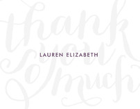 Chic Grafitti Thank You Cards