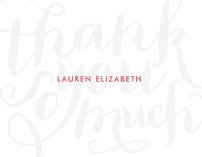 Chic Grafitti Thank You Cards